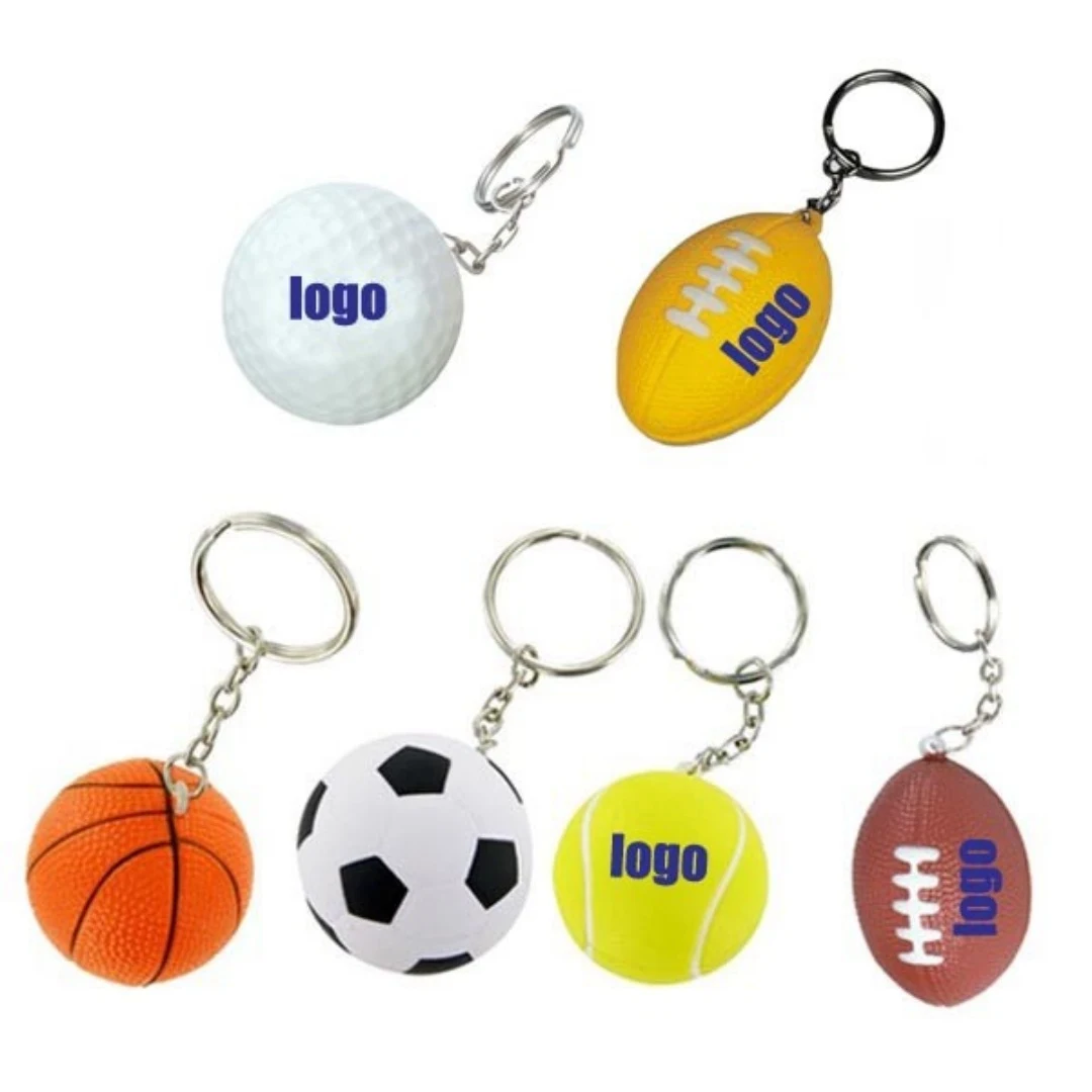 Stress Reliever Ball Key Chains 1