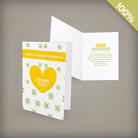 Double-Sided Small Plantable Greeting Cards