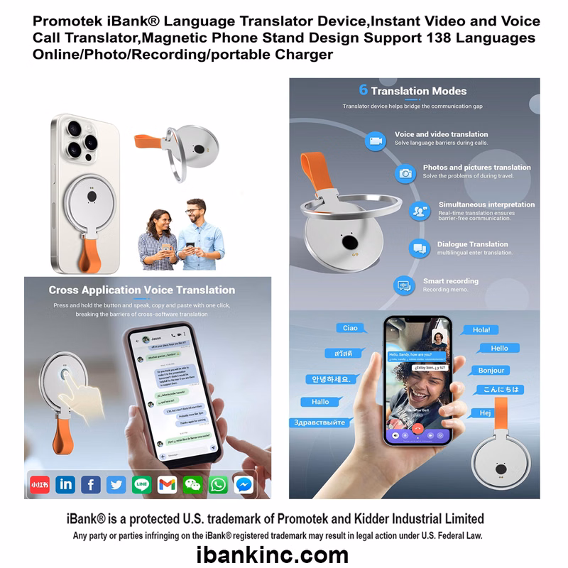 iBank ® Language Translator, Instant Video and Voice Call Translator