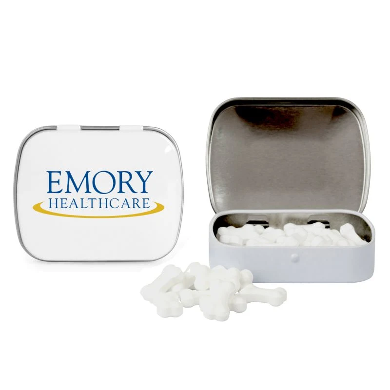 Domed Tin with Bone Shaped Mints 1