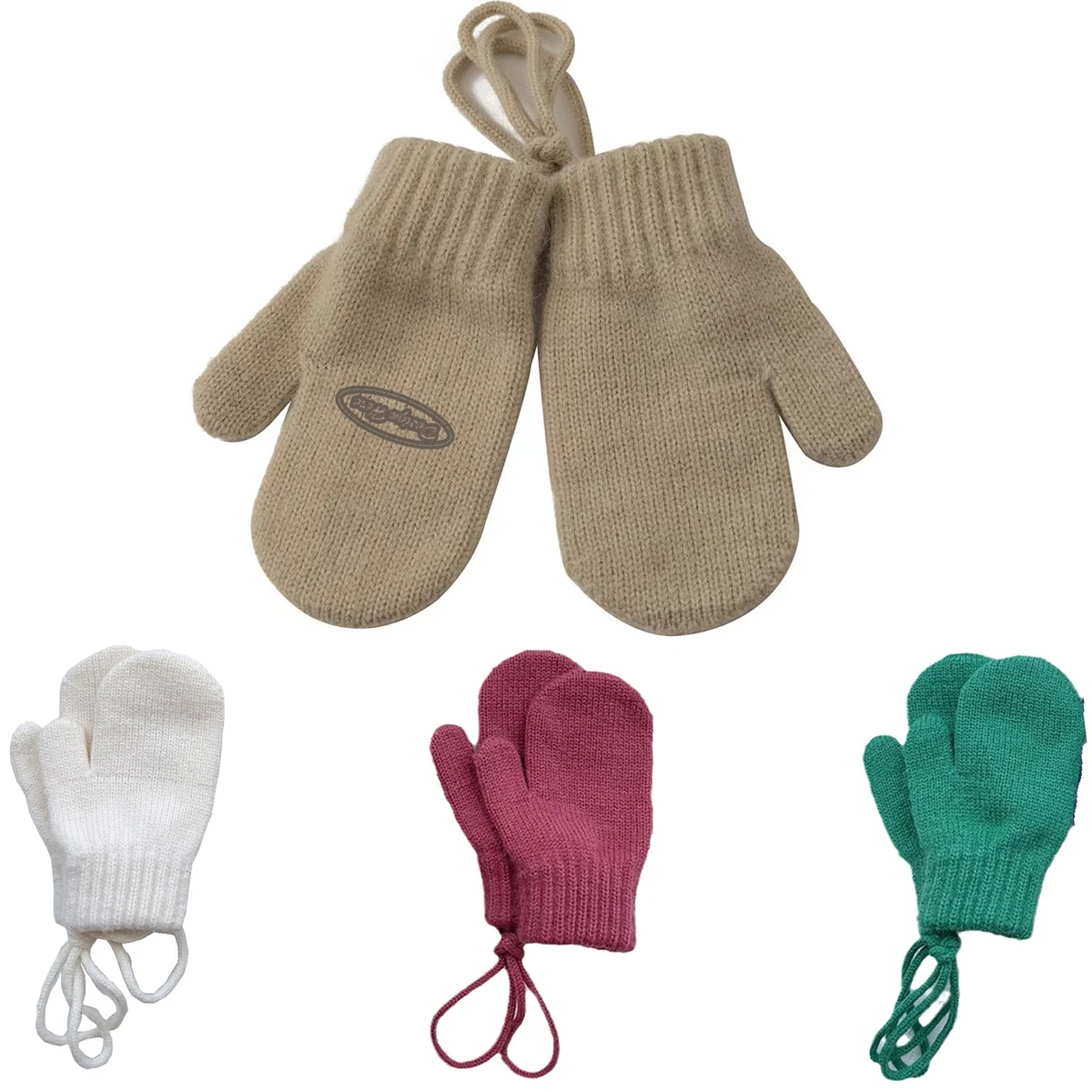 Soft Knit Neck Gloves for Kids - Ideal for Cold Weather Comfort 1