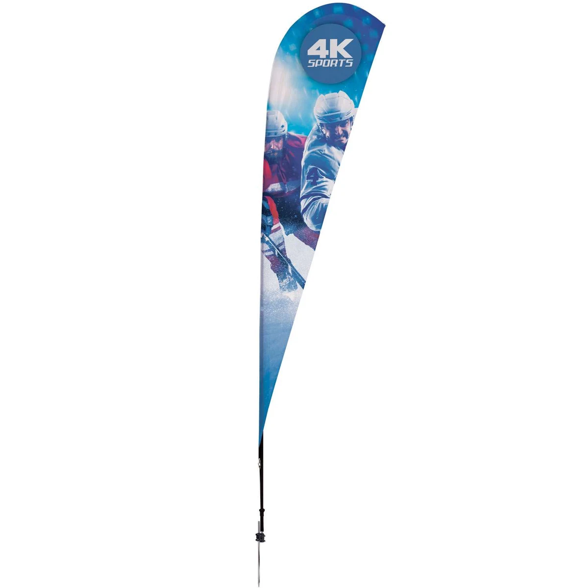 11.5' Streamline Teardrop Sail Sign Kit (Single-Sided with Ground Spike) 1