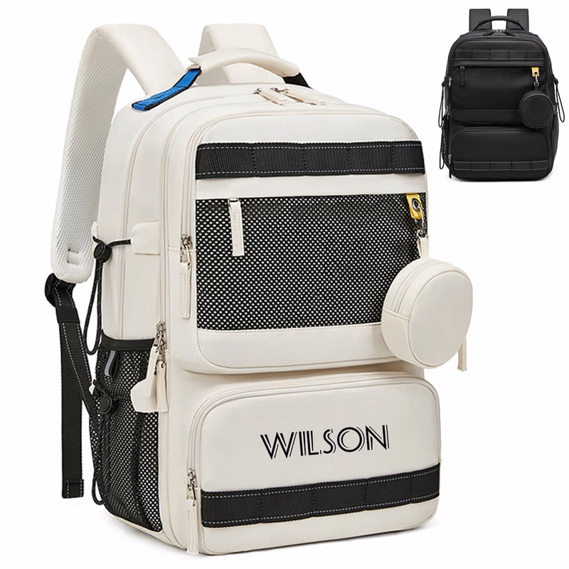 Nylon Casual Backpack with Mini Bag