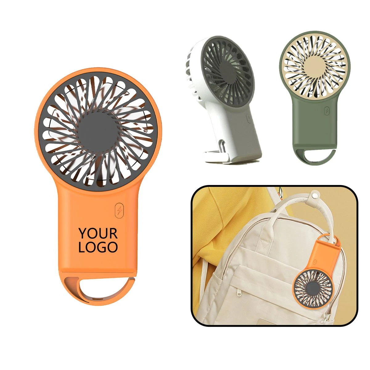 Portable USB Mini Fan With Hook 1