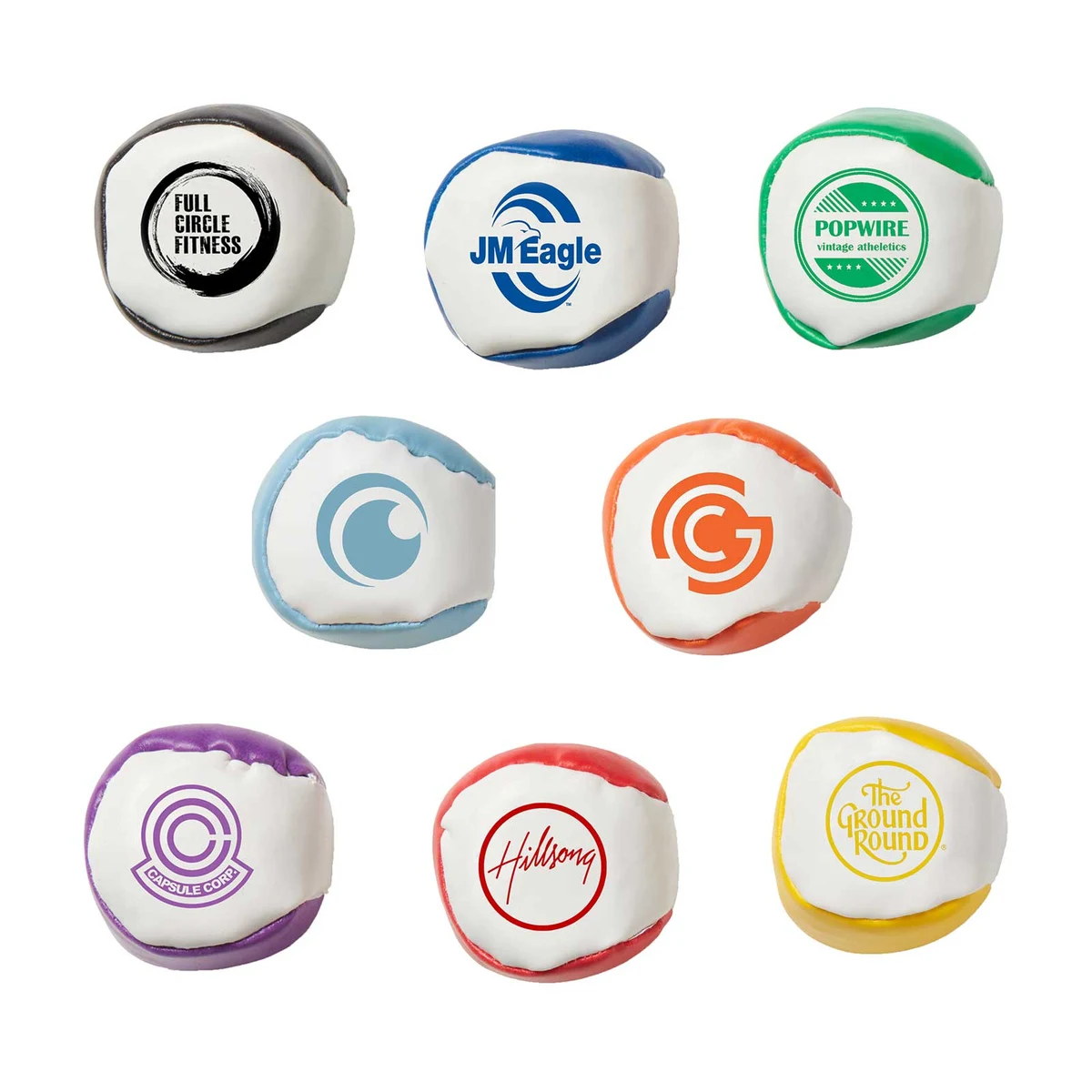 2" Two-Tone Kick Ball Hacky Sack Toy 1