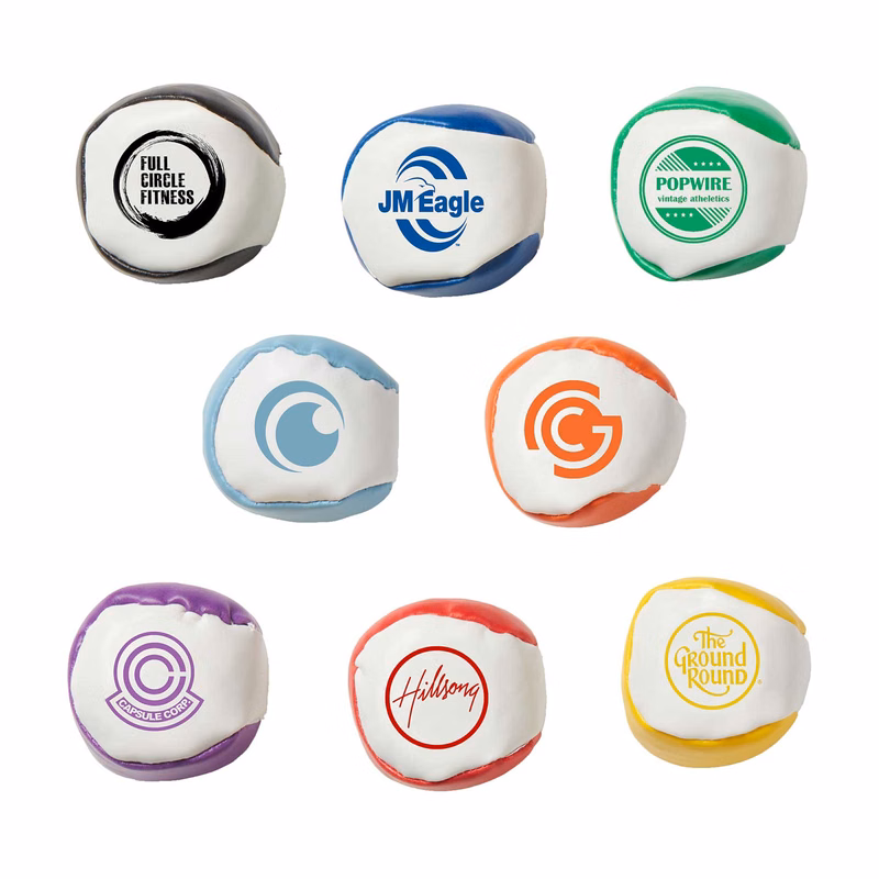 2" Two-Tone Kick Ball Hacky Sack Toy