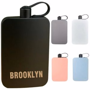 17 oz. Stainless Steel Portable Black Flask