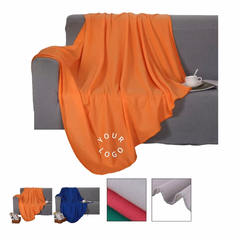 Double Sided Velvet Blanket Soft Polyester Fabric