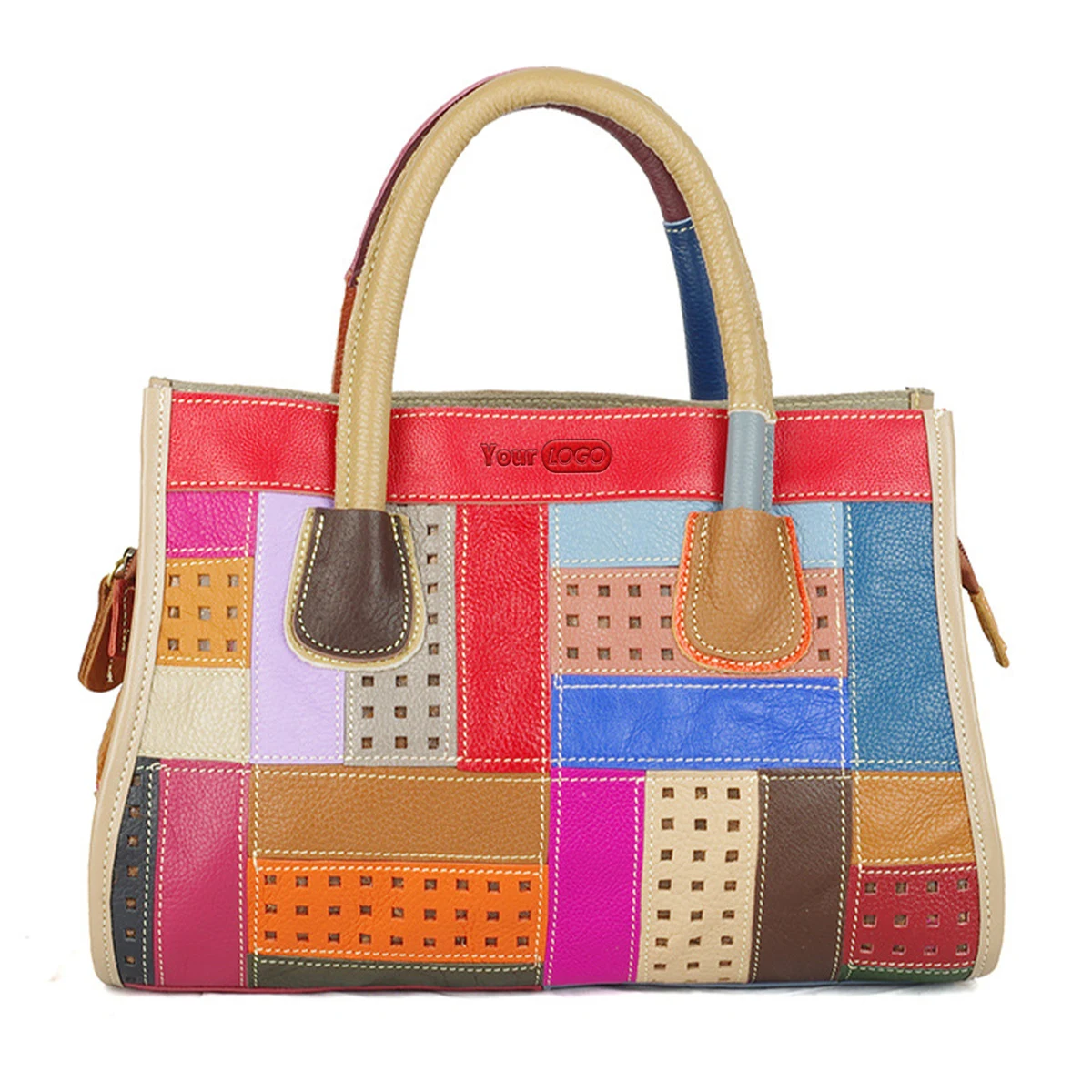 Genuine Leather Hand-paneled colourful cross-body bag 1