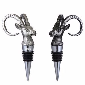 Elegant Antelope Design Alloy Wine Stopper
