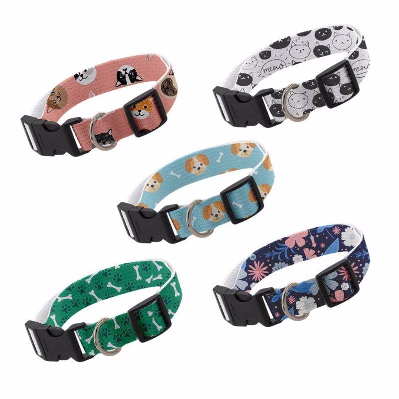 1"W x 26"L Strong & Smooth Pet Collar w/  Buckle Release Sublimation