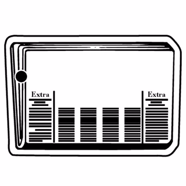 Unrolled Newspaper Key Tag - Spot Color