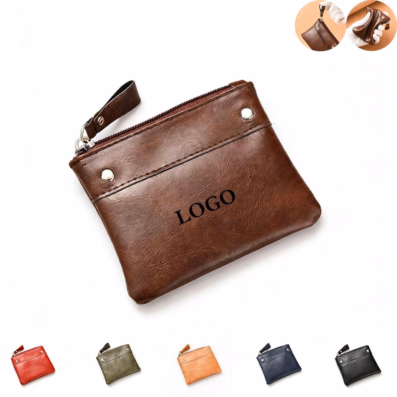 Leather Change Purse for Coin
