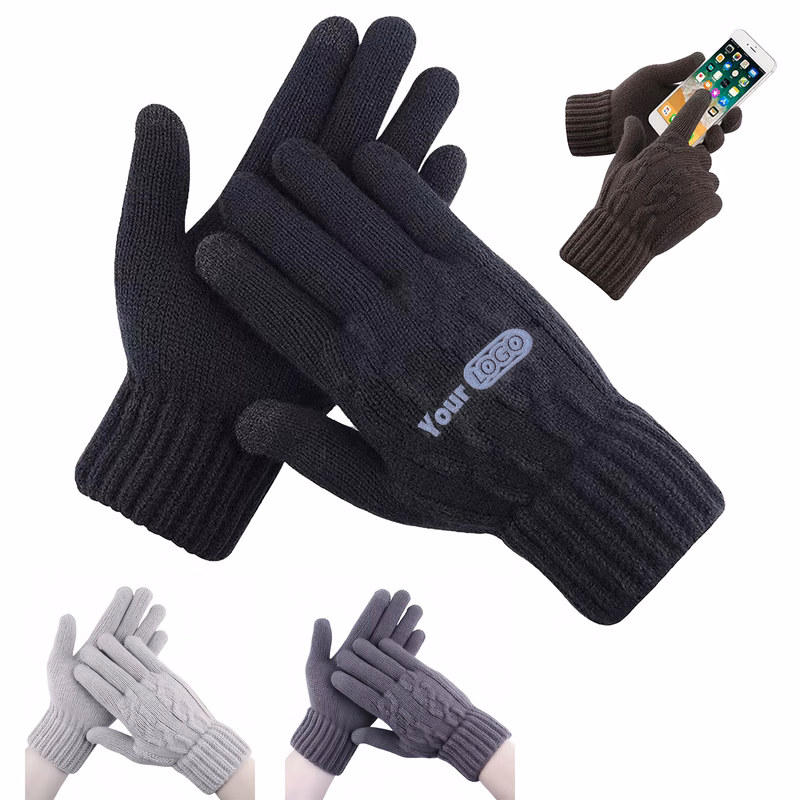Acrylic Touchable Knitted Gloves