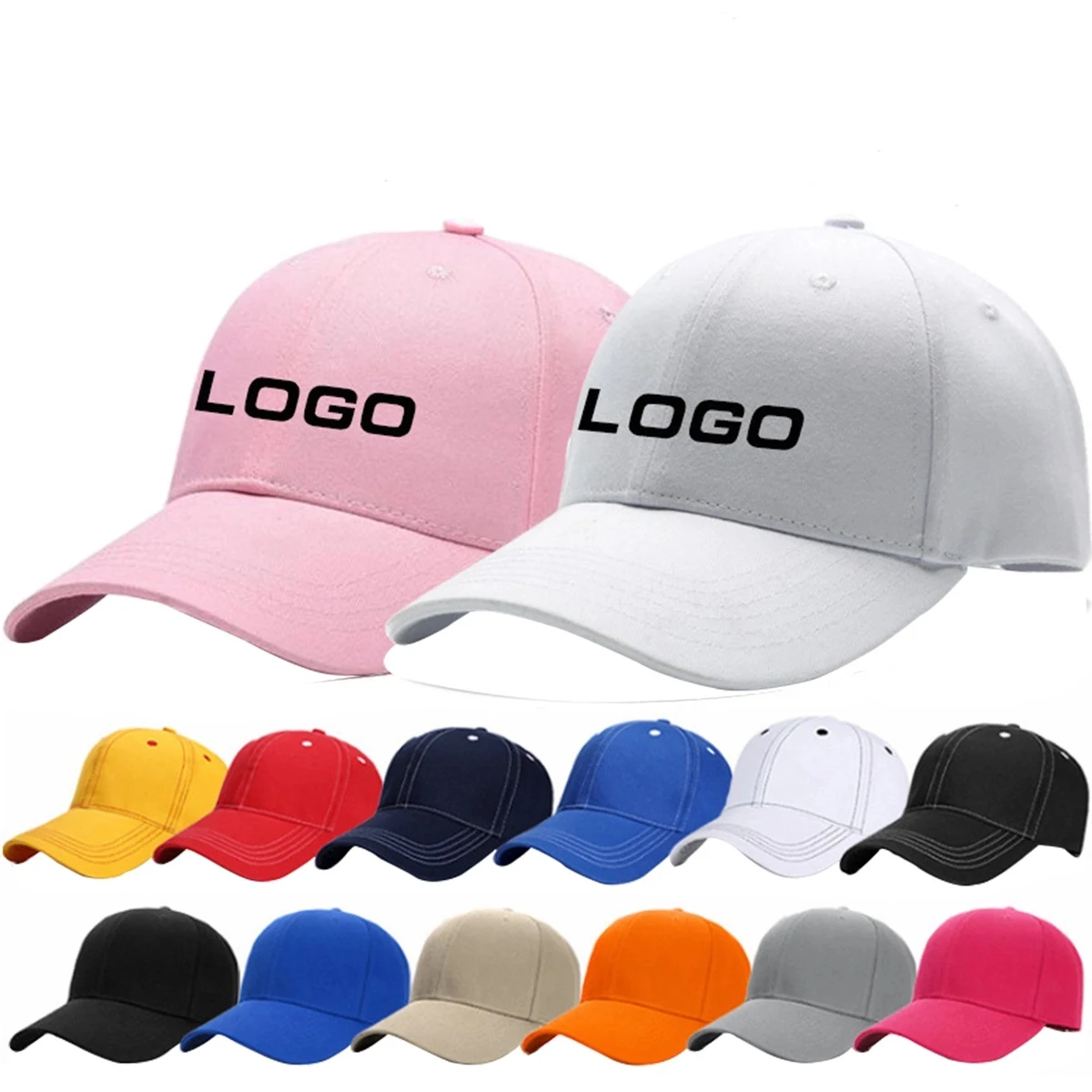 Cotton Baseball Cap for Men Women MOQ 100PCS 1
