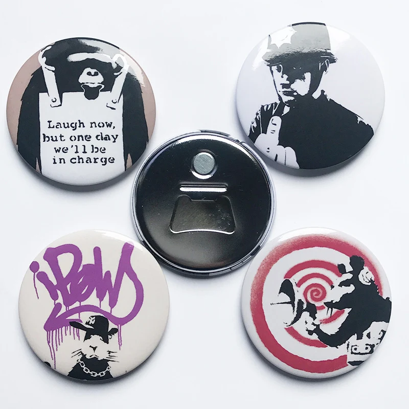 Cartoon Fridge Magnet Bottle Opener, custom magnet with logo imprint 1