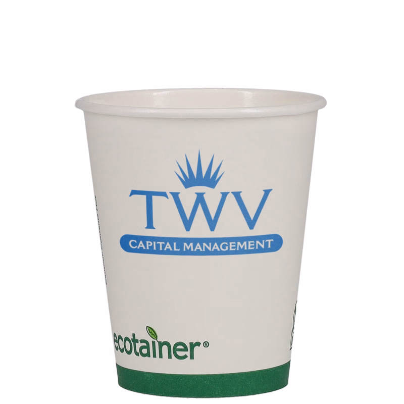 12 oz Paper Cup Eco White Tradition Print