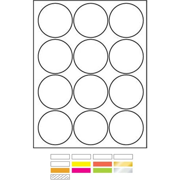 Laser Labels Printed (2 1/2" Diameter) 1