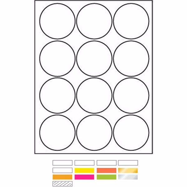 Laser Labels Printed (2 1/2" Diameter)