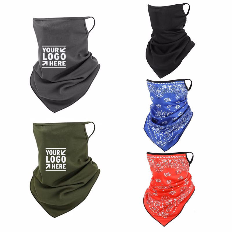 Scarf Mask Bandana with Ear Loops