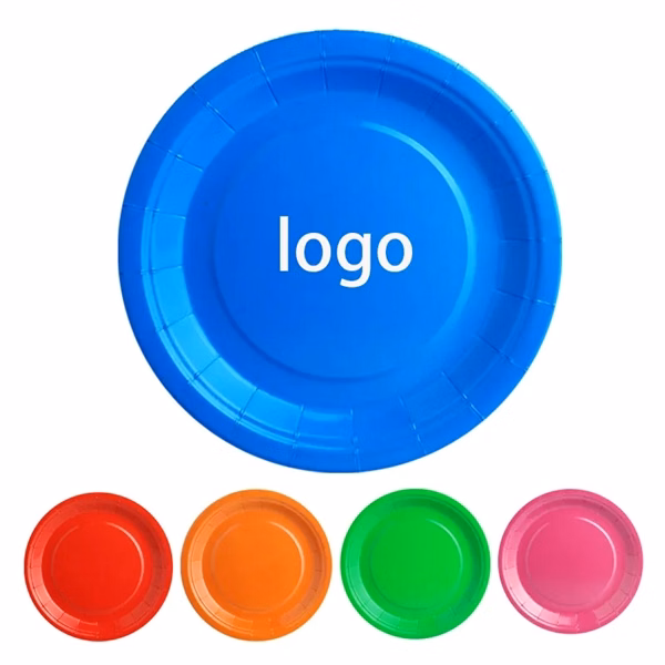 Custom 9" Eco-Friendly Bamboo Disposable Plate — Sustainable Event & Catering Solution