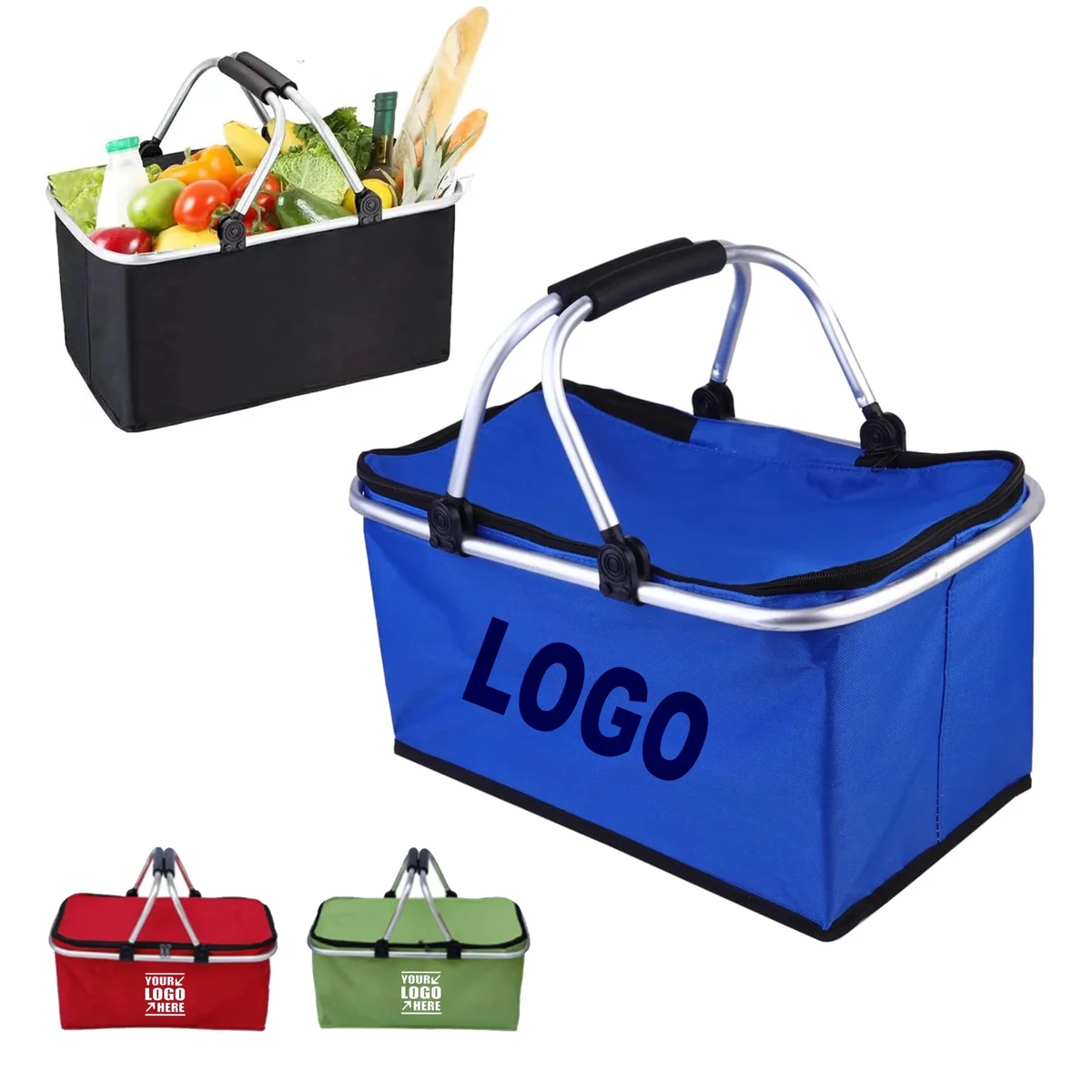 Collapsible Picnic Cooler Grocery Bag Laundry Basket 1
