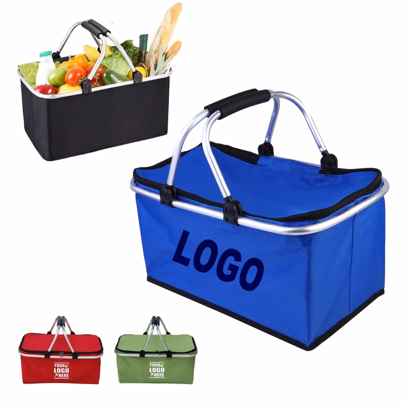 Collapsible Picnic Cooler Grocery Bag Laundry Basket