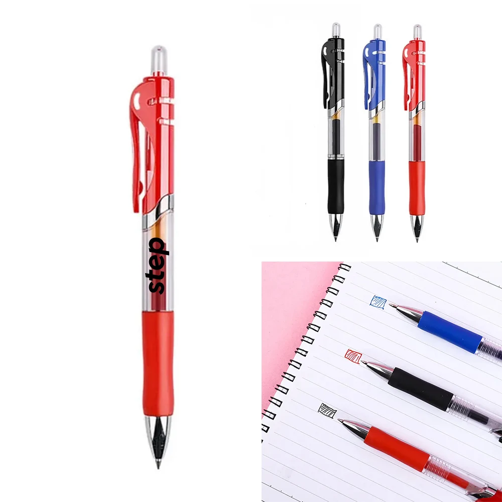 Inkflow Retractable Gel Pens With Rubber Grip 1