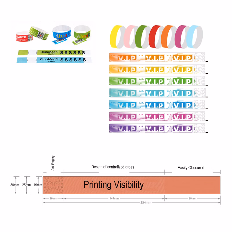 Custom Printed Premium Tyvek Wristbands