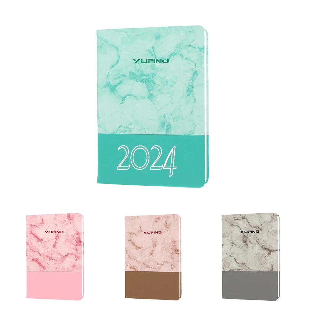 A5 New Marble Splicing PU Leather Business Notepad 1
