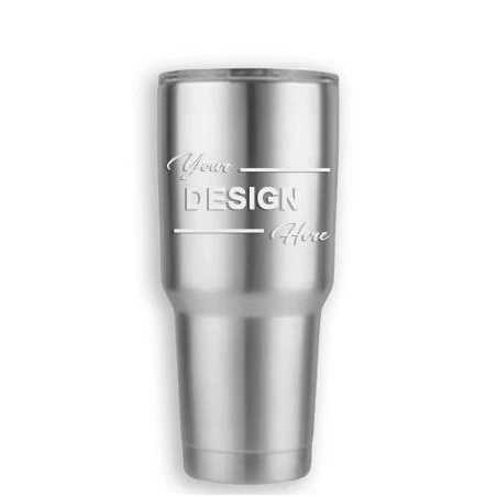 Drinkware: 30 OZ Tumbler (SILVER) with Lasered (CU 1