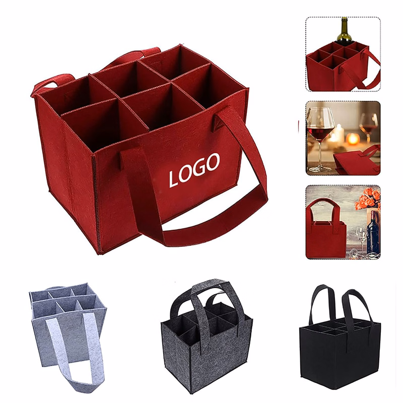 Reusable Felt Wine Bag