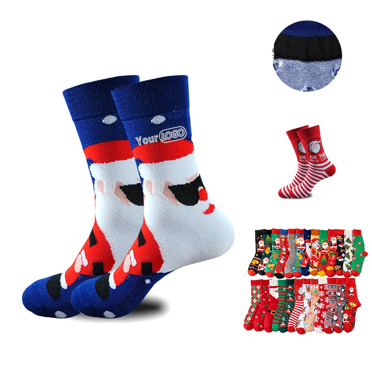 Personalized Christmas Polyester Winter Socks 1