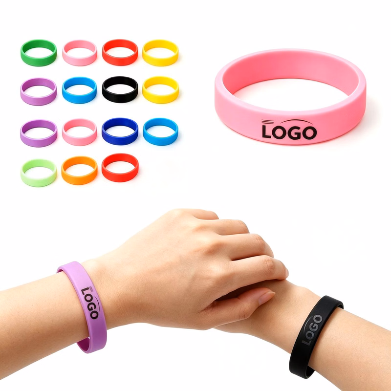 8 Inch Flexible Silicone Wristband