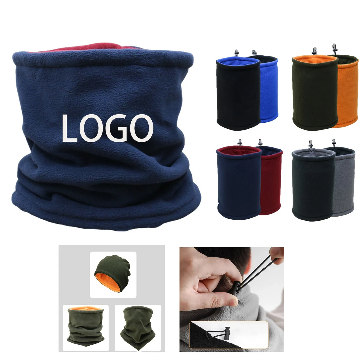 Winter Outdoor Cycling Warm Fleece Scarf/Mask/Hat 1