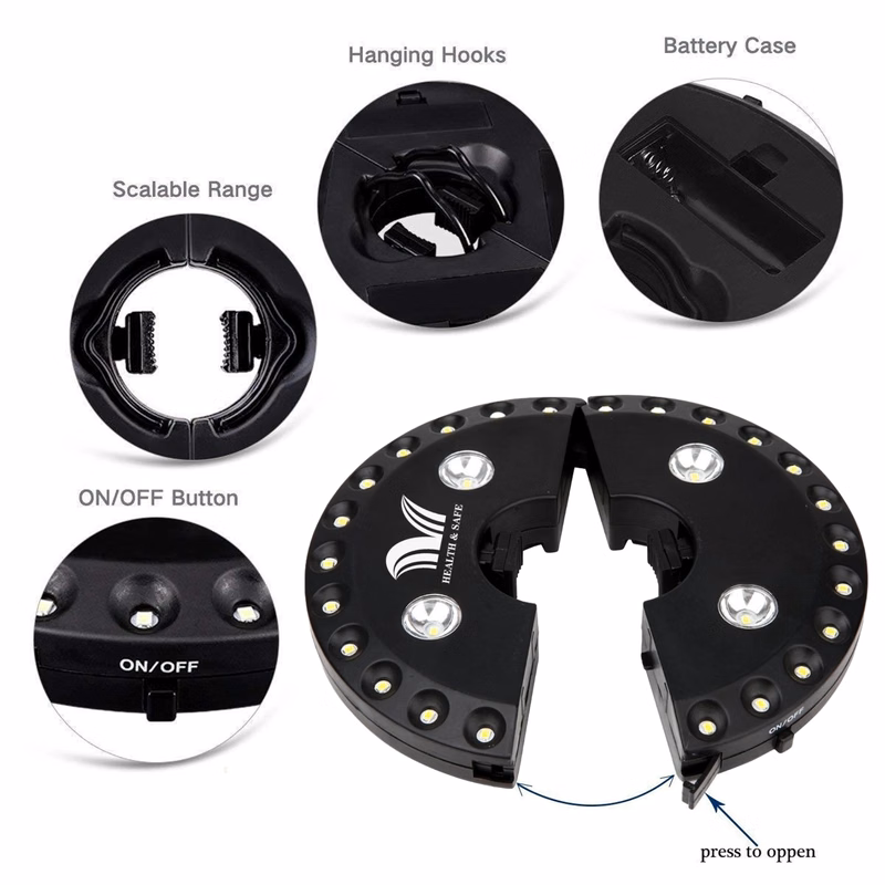 Outdoor Multifunctional Led Umbrella Light