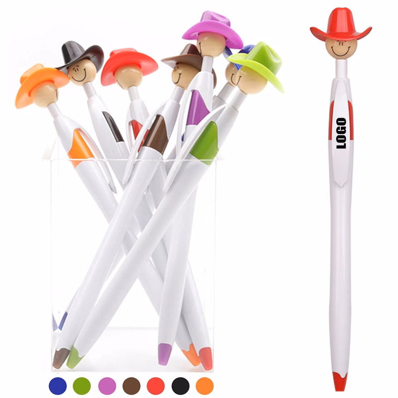 Cowboy Hat Smiley Ballpoint Pens