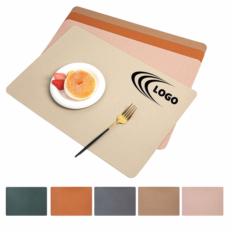 MOQ 20 Custom PU Leather Placemat