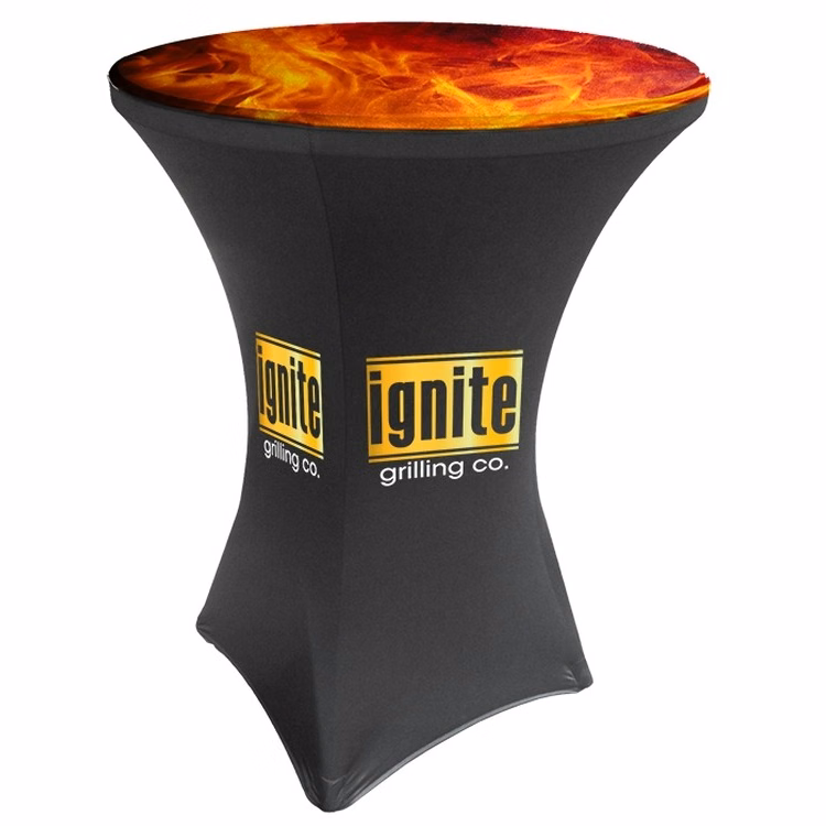 Contour stretch round table cover