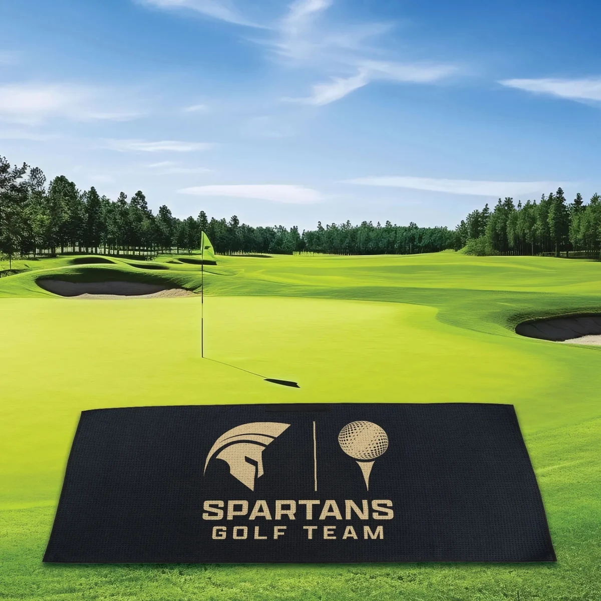 MaxxColor Waffle Golf Towel (17" x 40") 1