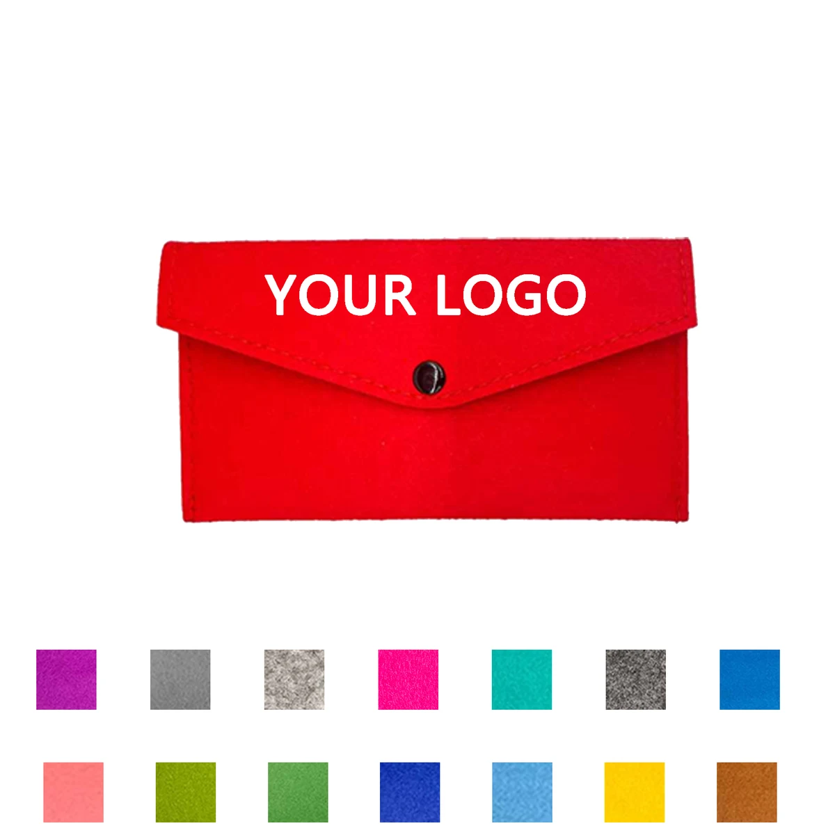 Custom Logo Felt Phone Wallet 1