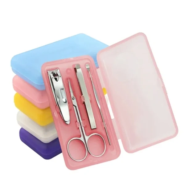 Custom 4 Piece Nail Care Kit Compact Manicure Set — Travel Personal Care Promo 1