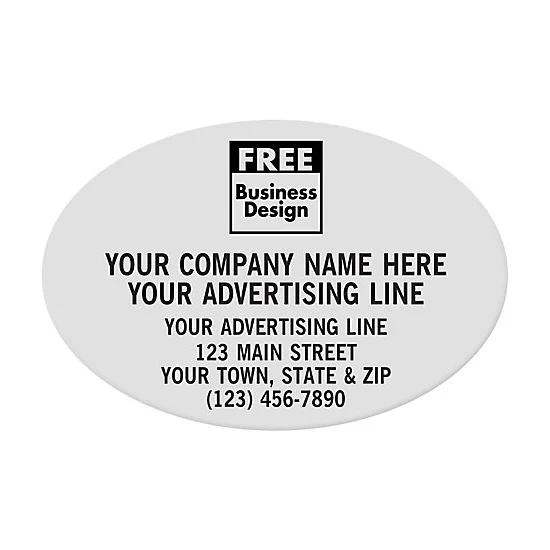 Labels - Oval, Polyester Film Stock 1