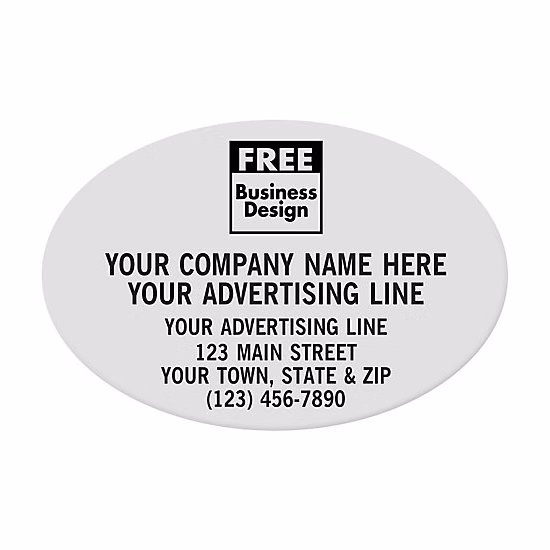 Labels - Oval, Polyester Film Stock