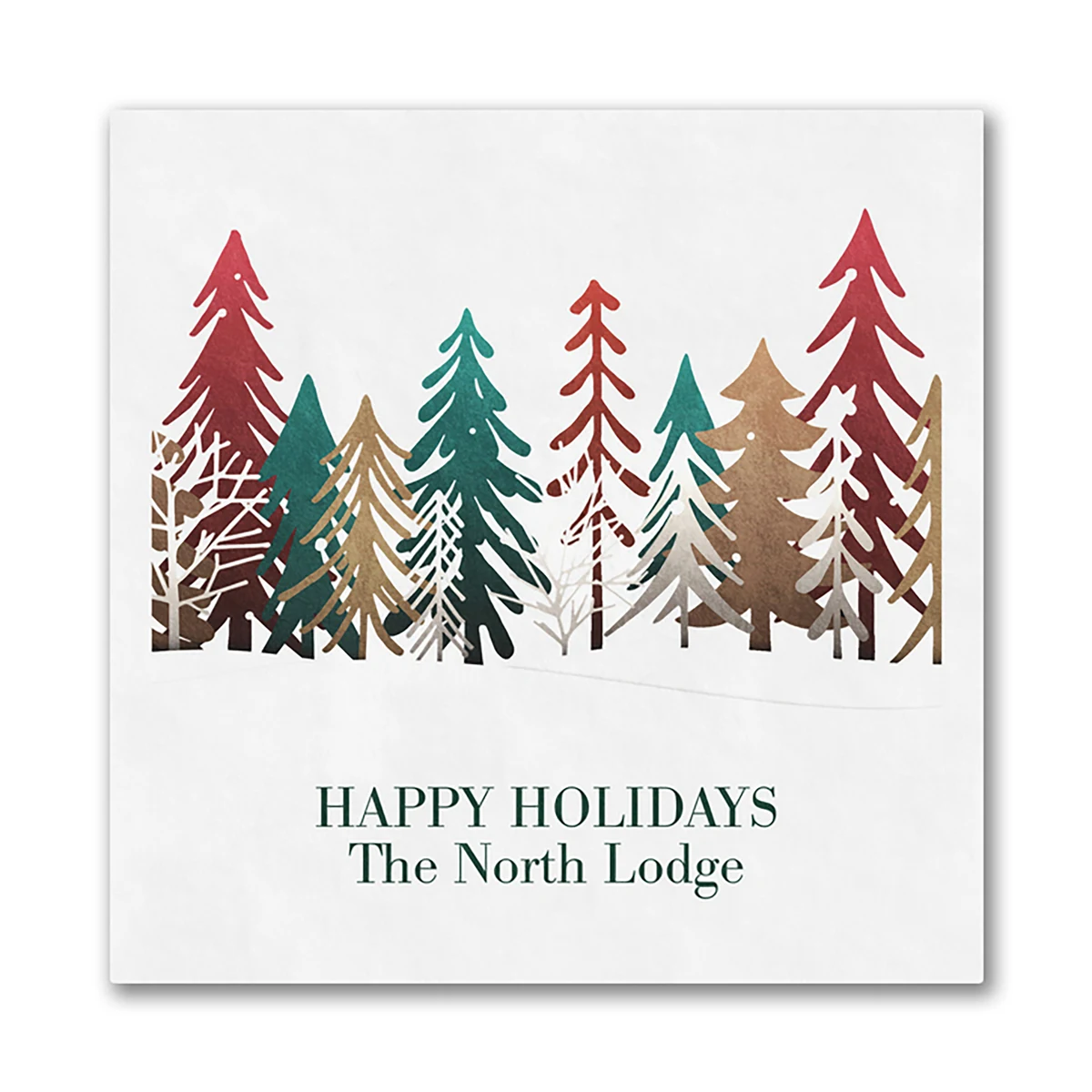 Colorful Treeline Luncheon Ooh La Color Napkin 1