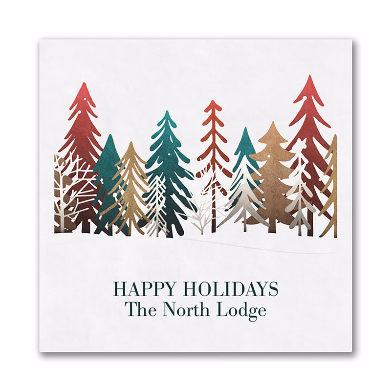 Colorful Treeline Luncheon Ooh La Color Napkin