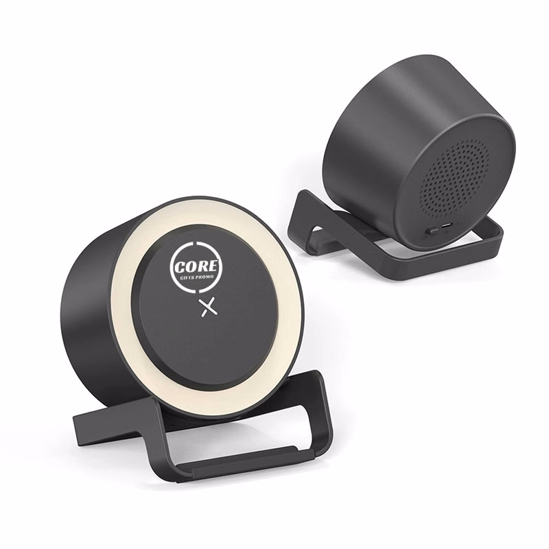 Led Night Light, Music Bedside Lamp With Wireless Charger