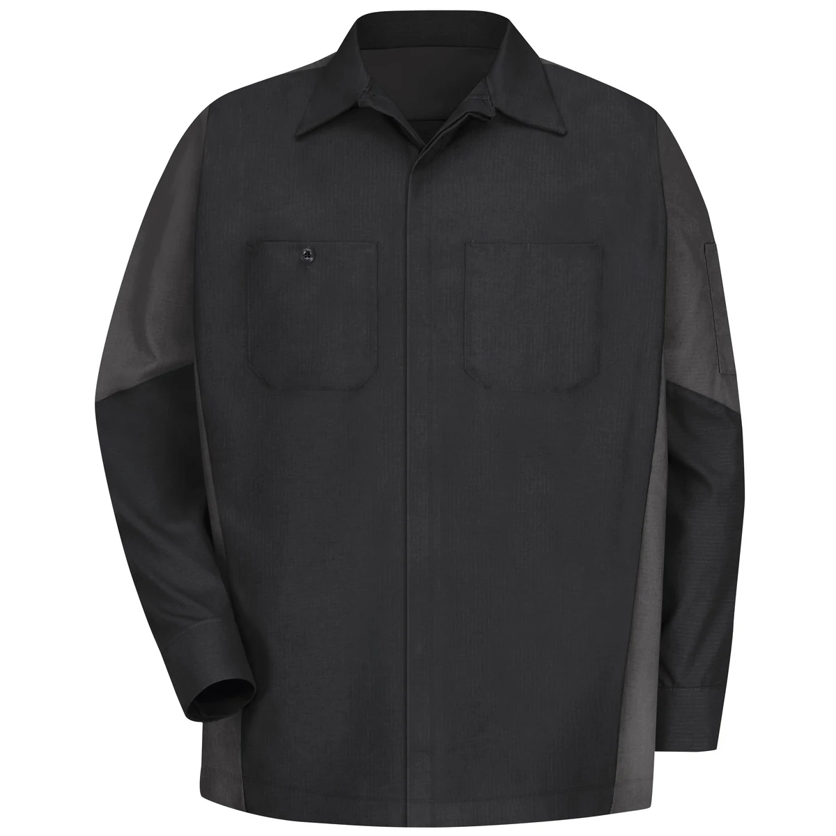 Red Kap® Men's Long Sleeve Two-Tone Crew Shirt 1