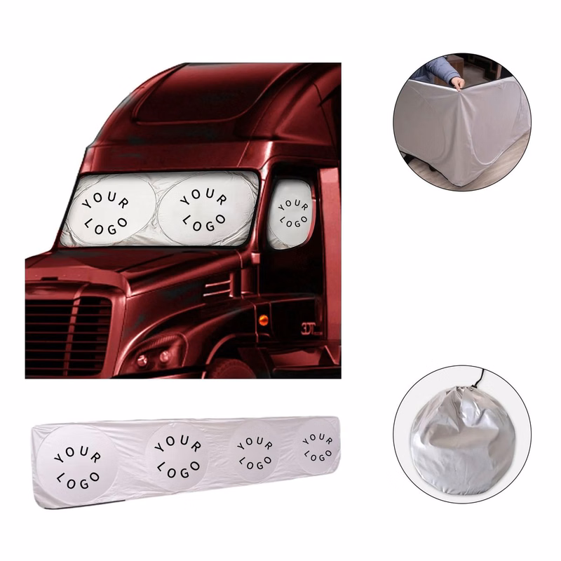 Silver Fabric Truck Sunshade Reflective