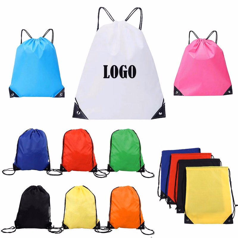 Sporty Canvas Drawstring Backpack